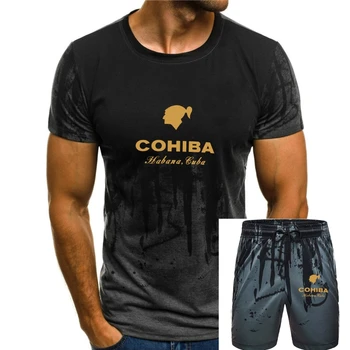 New Popular COHIBA La Habana Cuba Famous Cigar Retro Black T-Shirt Size S-3XL100% cotton casual short sleeve men T shirt o-neck