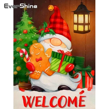 Evershine пълен квадрат диамант живопис Коледа ново пристигане диамант мозайка карикатура комплект бродерия текст изкуство дете подарък