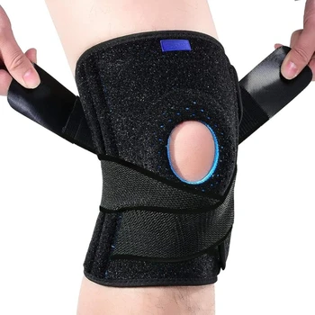 1 чифт плюс размер коляното скоби за болки в коляното със странични стабилизатори за мъж Women.Relies менискус разкъсване, ACL, LCL, MCL, АРТРИТ.