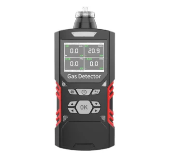  Преносимо изпомпване 4 в 1 алармен газов детектор персонализирайте за газове H2S CO CH4 O2 детектор за изтичане на газ