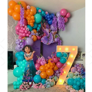 Disney Encanto Mirabel Тема Детски балони за рожден ден Гарланд арка комплект парти декори брой фолио балон 1-9 деца подарък доставка