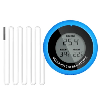 Аквариум термометър водоустойчив цифрови термометри риба резервоар висока точност издънка