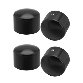 3 чифт черна капачка за капак на предната ос за Softail Sportster Дина Роуд Кинг Врод Кинг