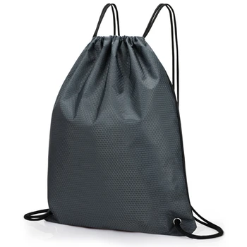Унисекс проста чанта за шнур спортна раница нова мода мъже жени фитнес обучение пътуване лека раница чанта
