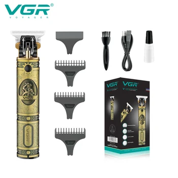 VGR реколта T9 тример за мъже брада тример машинка за подстригване машина за рязане на коса професионална бръснар акумулаторна акумулаторна V-085