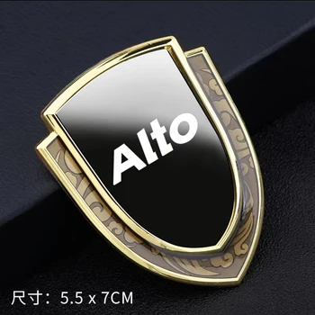 1 бр. Стикер за странични калници за кола Windows стикер за Suzuki ALTO метален етикет стикер етикет емблема хромирани автомобилни аксесоари