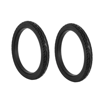 2PCS 16 инча 16 x 1.75 велосипедни твърди гуми велосипедни велосипедни гуми в режим на готовност гумени неплъзгащи се гуми Колоездене гума черно