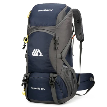 50L водоустойчива туристическа раница на открито спортна дневна чанта за пътуване за къмпинг туризъм катерене риболов пътуване пътуване