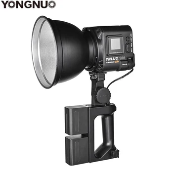 YONGNUO YNLUX100 PRO 2700-6500K / 6500K Bowens Mount Handheld външна LED светлина по избор с адаптер за захранване на дръжката