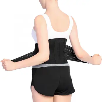 Yosoo Back Brace дишащ лумбален поддържащ колан за болки в долната част на гърба Характеристики Регулируем колан за поддръжка на спортна безопасност 33-44 инча L