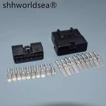 shhworldsea 10 пинов 4.8mm начин мъжки женски запечатан автоматичен електрически проводник щепсел с щифтове 6098-0154 6098-0156