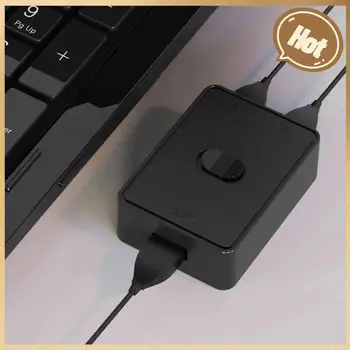 USB превключвател 5Gbps KVM USB HUB 2 в 1 Out USB 3.0 превключвател селектор USB 3.0 двупосочен споделяч за PC клавиатура мишка принтер