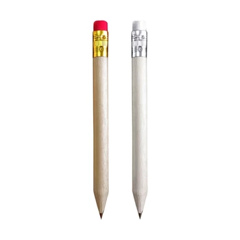 50Pcs голф моливи половин молив предварително заточени кръгли мини моливи за училище капка доставка