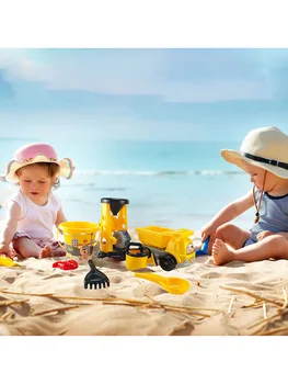 Комплект плажни пясъчни играчки | Пясъчни играчки с лопати за плажна кофа Комплект инструменти | Пясъчник играчки за малки деца Trave