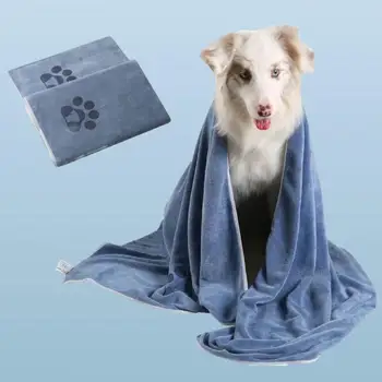 Пухкава кърпа за домашни любимци Супер абсорбиращи кърпи за домашни любимци Дълготрайни бързосъхнещи одеяла за кучета Котки Меки удобни консумативи за подстригване