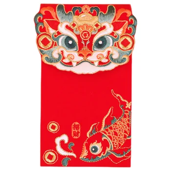 Бродерия червен пакет Нова година пари пакет китайски стил червен пакет пролетен фестивал пари чанта