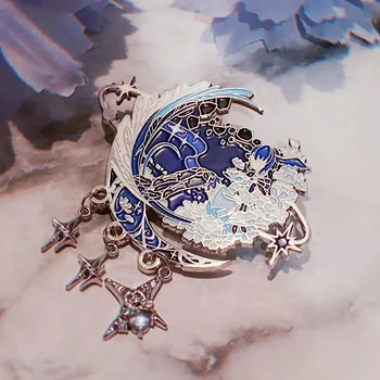 2024 НОВ Аниме колекция играчки игра Final Fantasy FF14 Cosplay Meteion Bluebird метална значка ПИН чанти висулка Коледа подарък