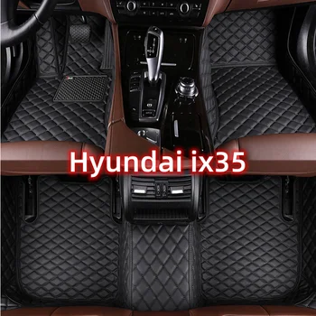 Персонализирани стелки за кола за Hyundai ix35 Tucson LM крак Coche аксесоари Авто килими