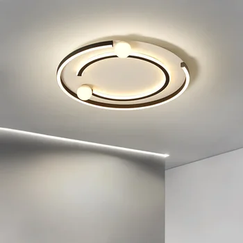 Домакински LED полилей три цвята лампа модерен стил таван лампа спалня светлина повърхност инсталация AC 220V трапезария лампа