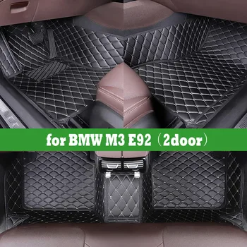CRLCRT Стелки за кола за BMW M3 E92(2door)2007-2013 Персонализирани 5 N Auto подложки за крака Автомобилни килими Cover интериорни аксесоари