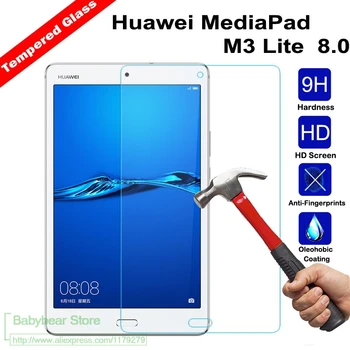  закалено стъкло за 8 инчов Huawei MediaPad M3 Lite протектор за екран, таблетен LCD екран протектор за Huawei MediaPad M3 Lite 8.0