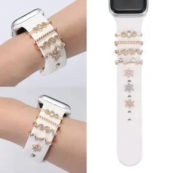 Аксесоари за каишка Диамантени талисмани Декоративен пръстен за Apple Watch Band Watch Band OrnamentFor Smart Watch Band