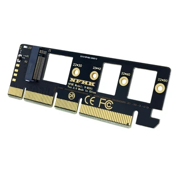 Разширителна карта M.2 NVME SSD към PCIE 3.0 X16 / X8 / X4 Desktop SSD адаптер карта поддръжка 2230 2242 2260 2280 размер SSD