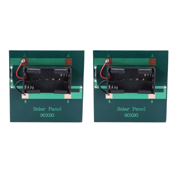5X 1W 4V акумулаторна батерия AA зарядно устройство за слънчеви клетки с основа за 2XAA батерии, зареждащи се директно