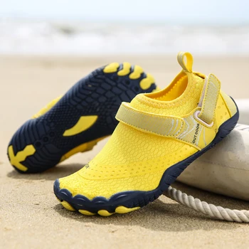 2023 Външни детски обувки за газене Летни детски маратонки Mesh дишащи ежедневни плажни обувки за момчета момичета Неплъзгаща се мека подметка