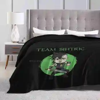Chibi Team Sihtric Нова продажба по поръчка печат фланела меко одеяло Последното кралство Sihtric телевизионно шоу викингите екип Джоел Ланге